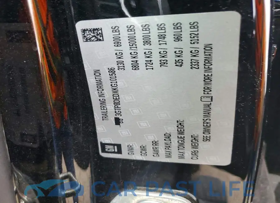 3GTP8DEDXKG101586# 12