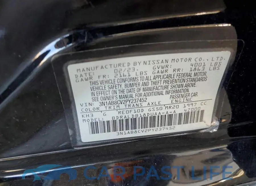 3N1AB8CV2PY237452# 12