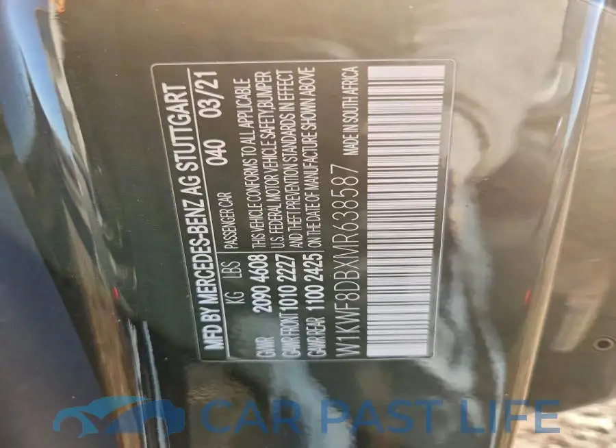 W1KWF8DBXMR638587# 12