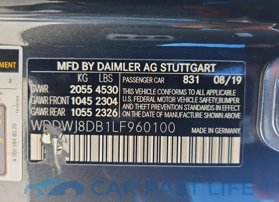 WDDWJ8DB1LF960100# 13