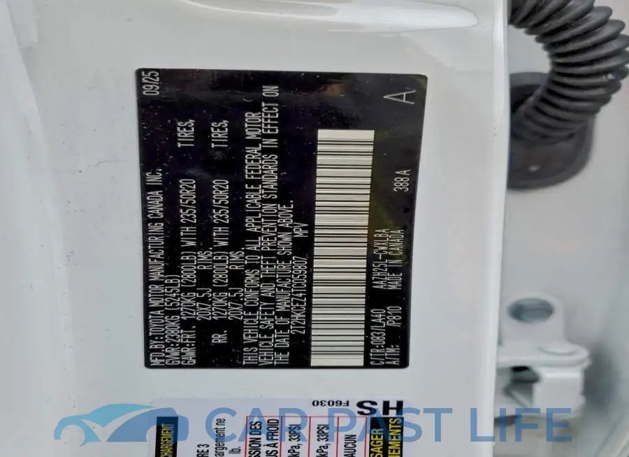 2T2HKCEZ4TC059807# 13