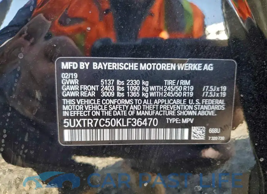5UXTR7C50KLF36470# 13