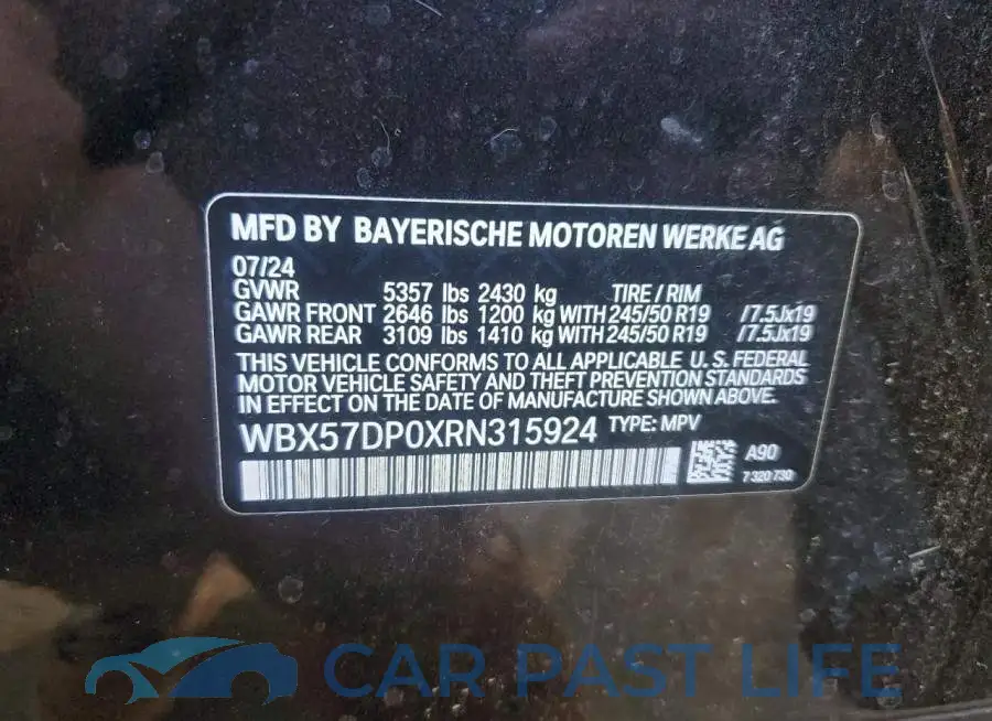 WBX57DP0XRN315924# 13