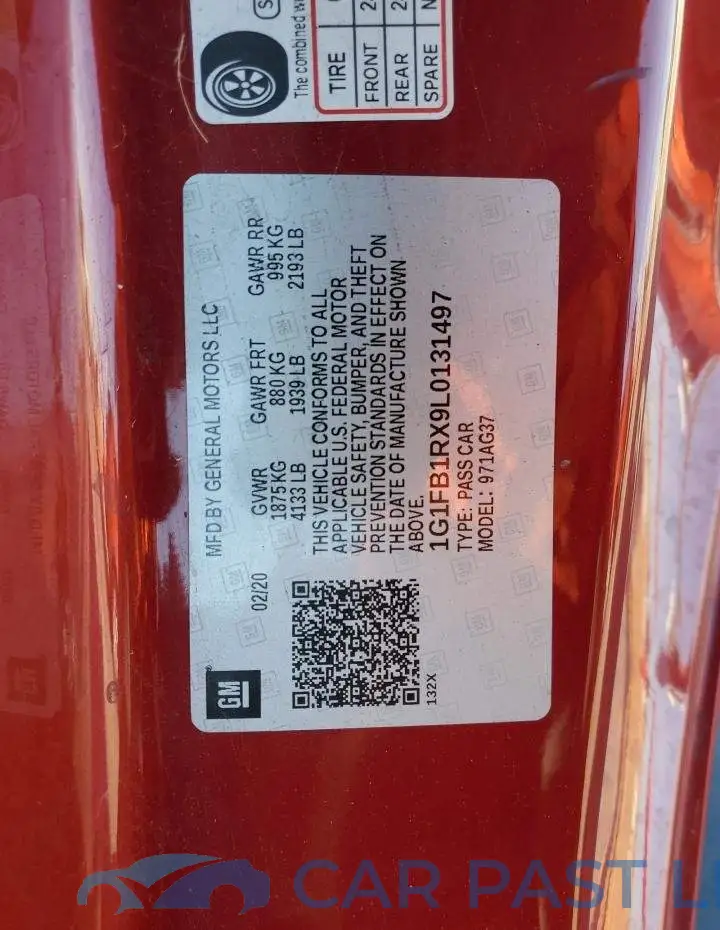 1G1FB1RX9L0131497# 12