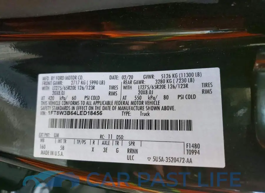 1FT8W3B64LED18456# 13