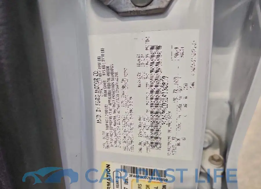 3FA6P0CD2LR130859# 12