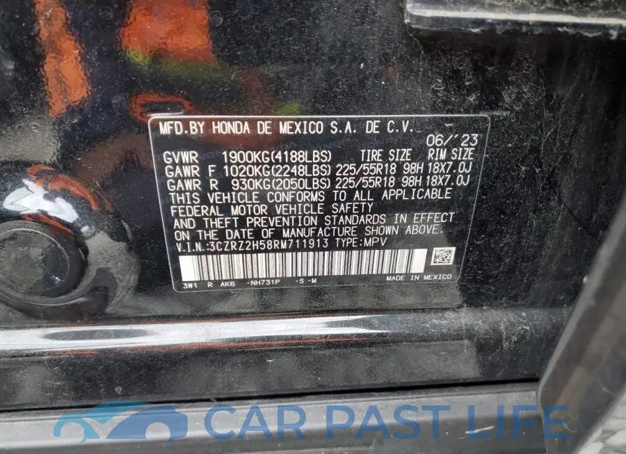 3CZRZ2H58RM711913# 13