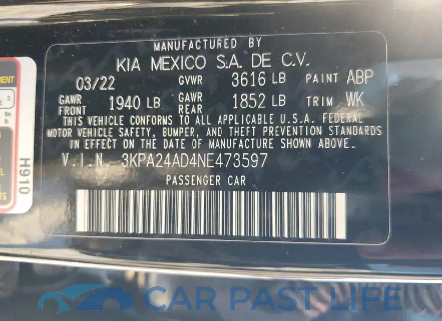 3KPA24AD4NE473597# 12