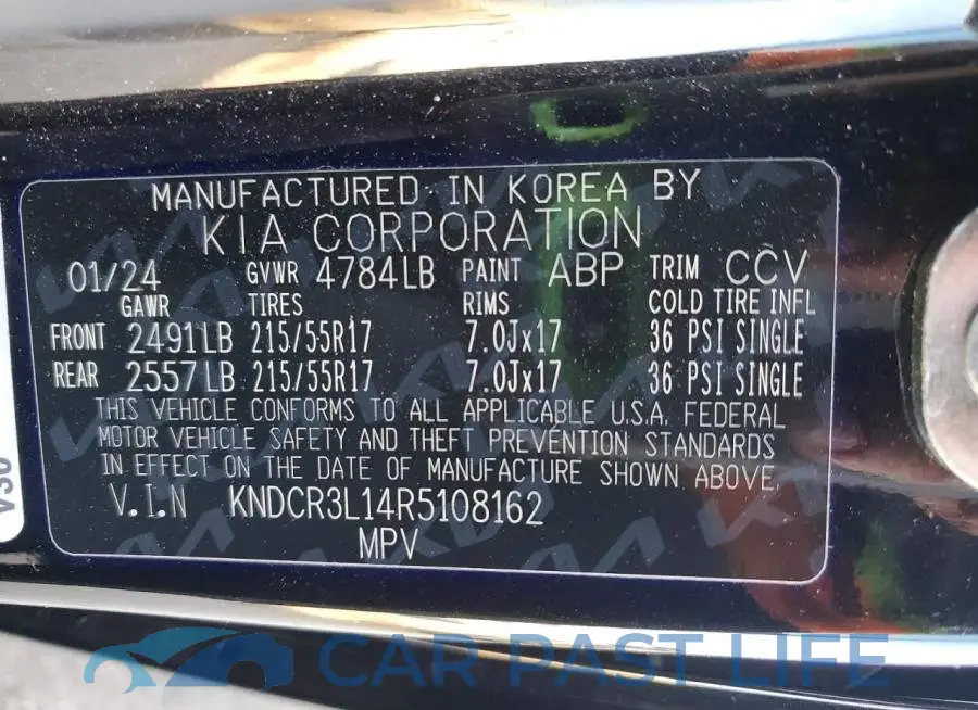 KNDCR3L14R5108162# 13