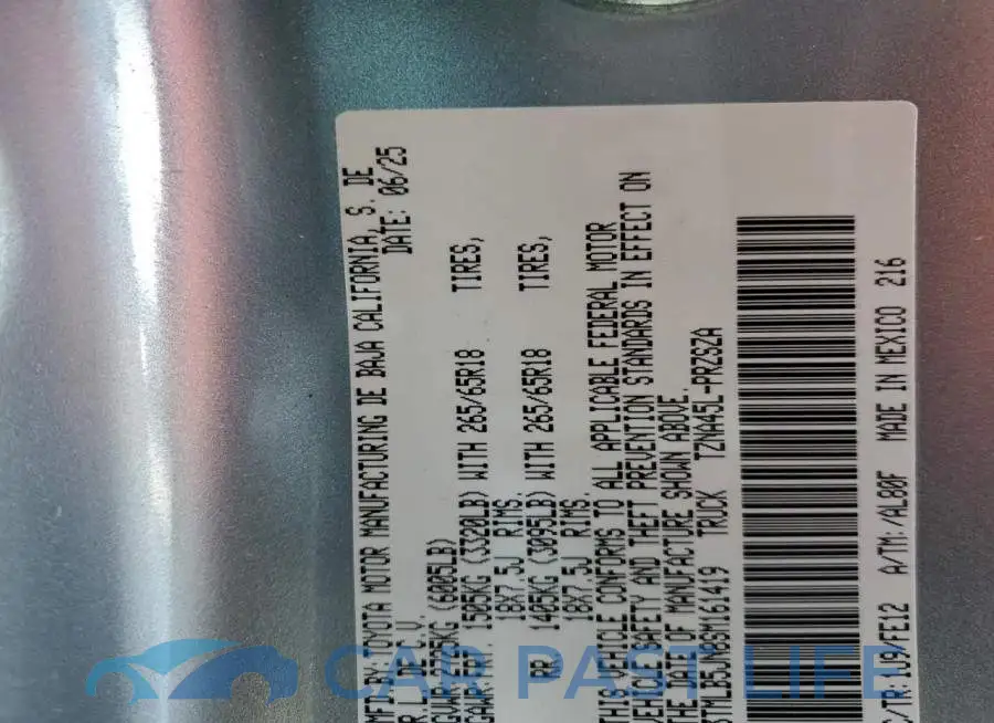 3TMLB5JN8SM161419# 12