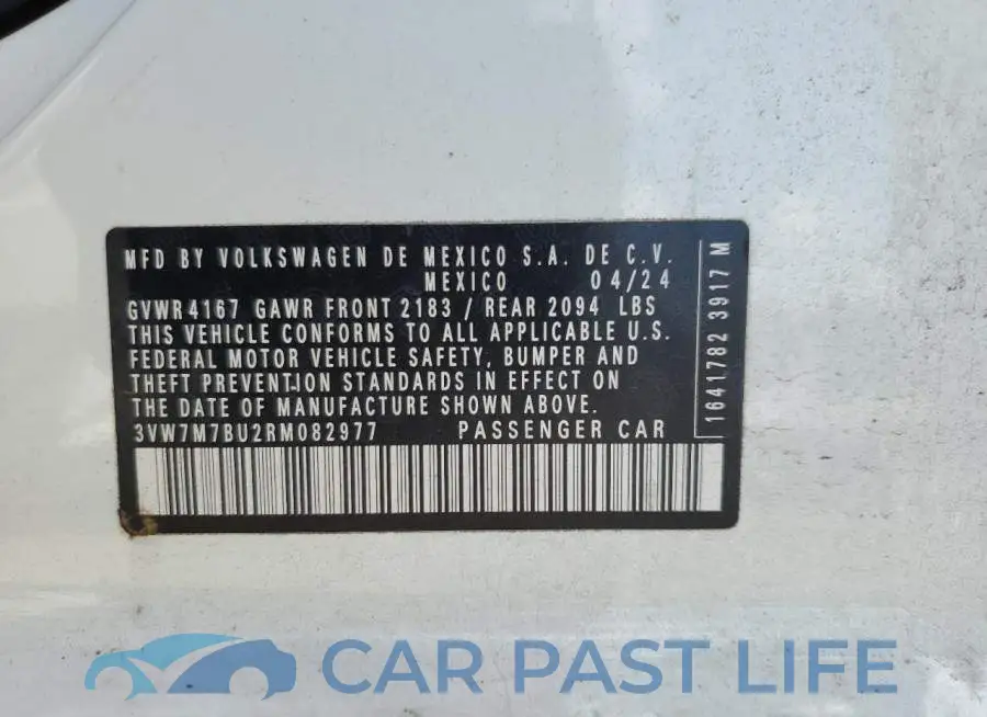 3VW7M7BU2RM082977# 12