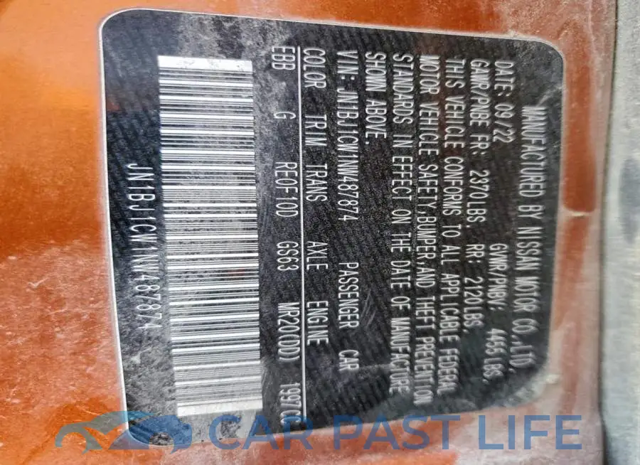 JN1BJ1CW1NW487874# 12