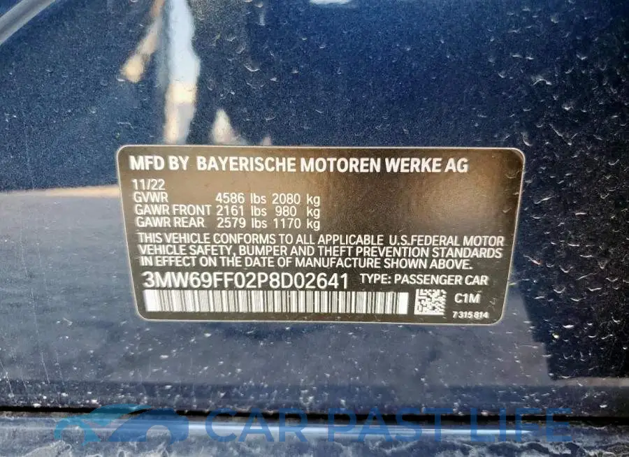 3MW69FF02P8D02641# 12