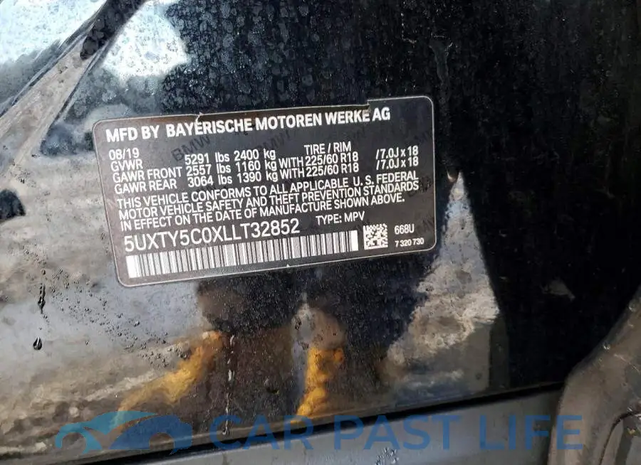 5UXTY5C0XLLT32852# 13