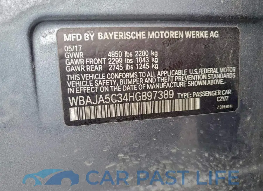 WBAJA5C34HG897389# 12