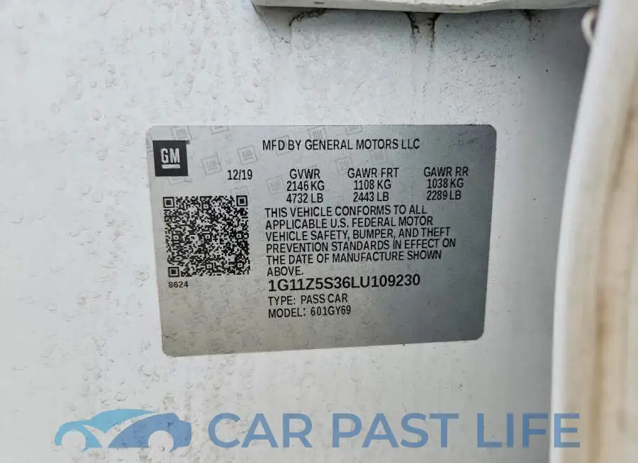 1G11Z5S36LU109230# 12
