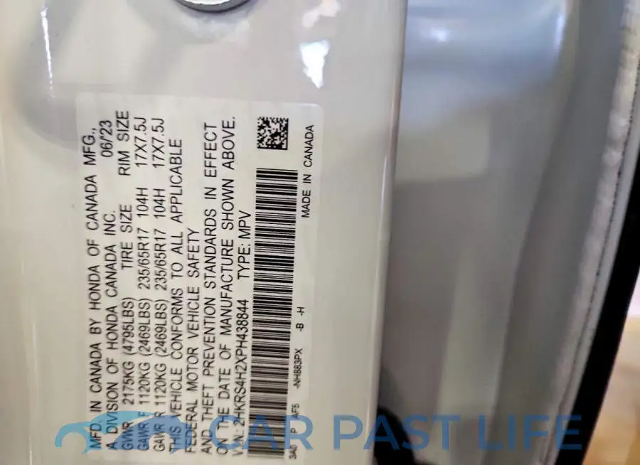 2HKRS4H2XPH438844# 14