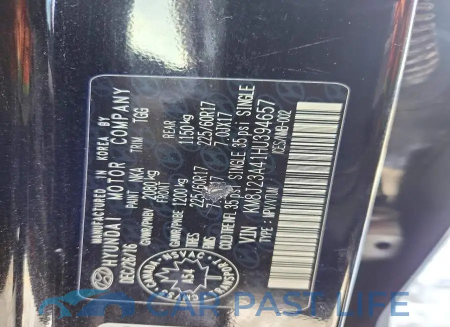 KM8J23A41HU394657# 12