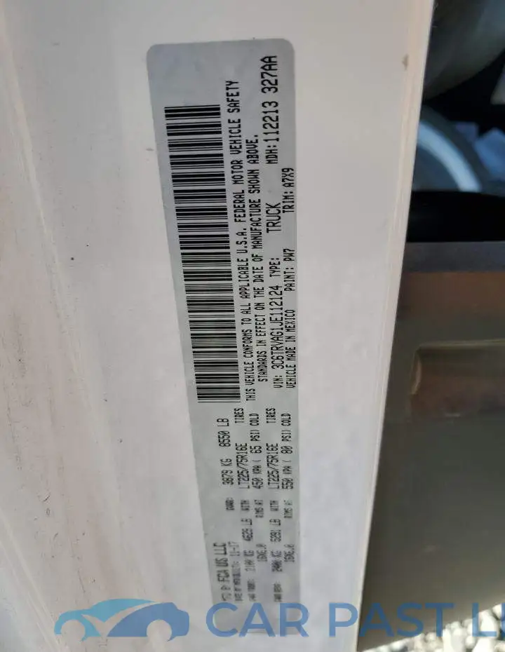 3C6TRVAG1JE112124# 13
