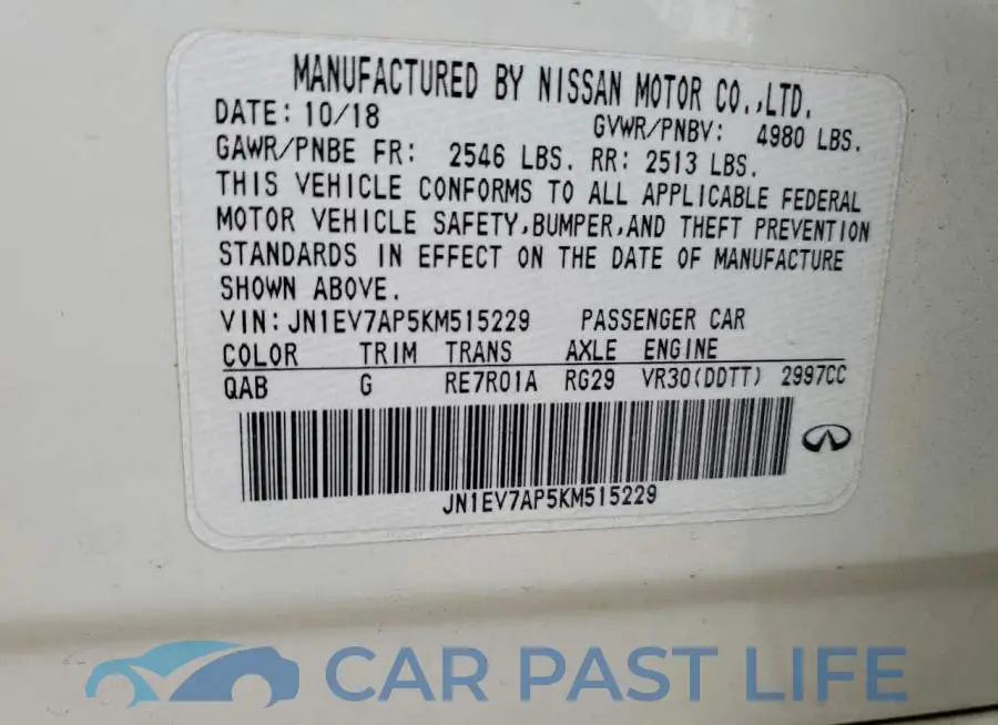 JN1EV7AP5KM515229# 12