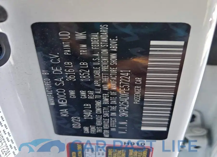 3KPA25ADXPE572241# 12