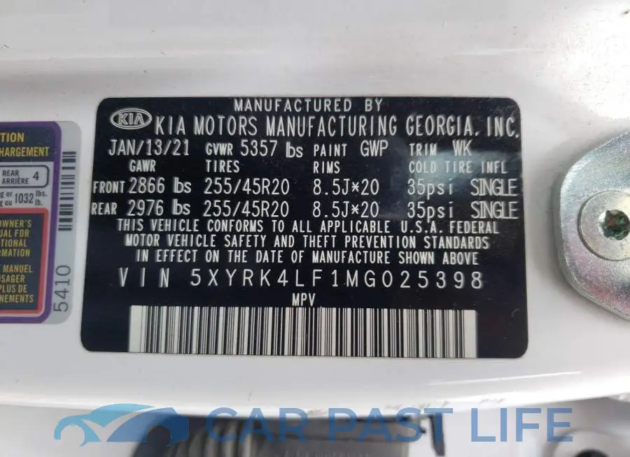 5XYRK4LF1MG025398# 13