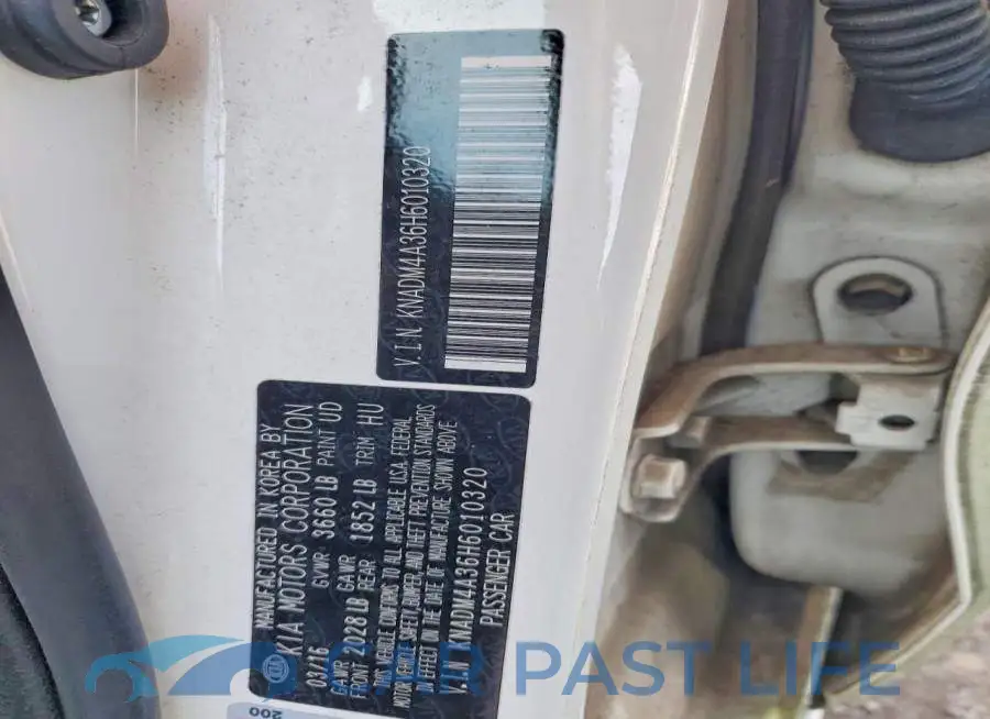 KNADM4A36H6010320# 12