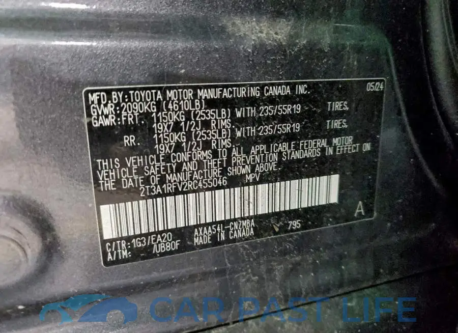 2T3A1RFV2RC455046# 13