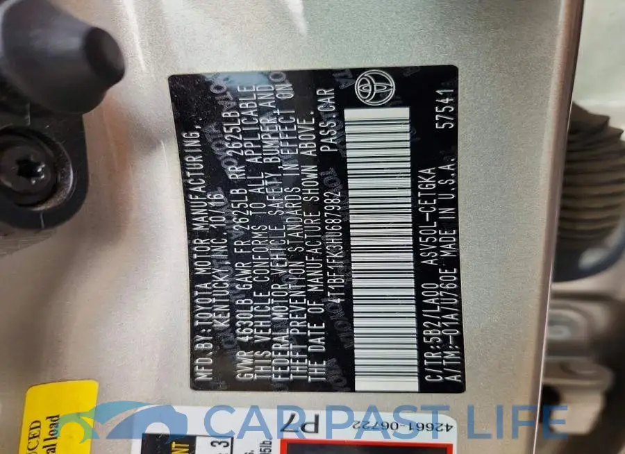 4T1BF1FK3HU687982# 12