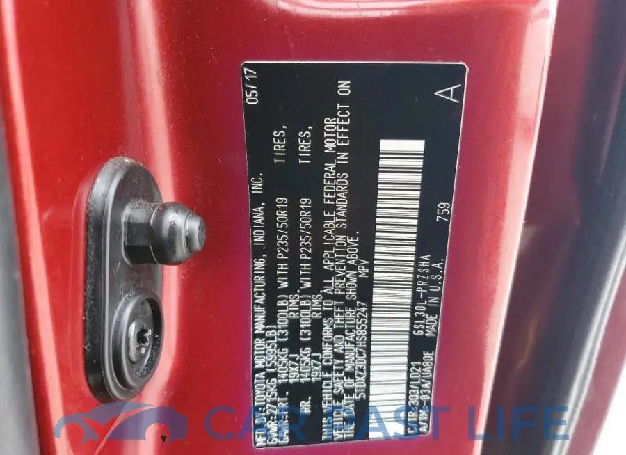 5TDXZ3DC7HS855247# 13