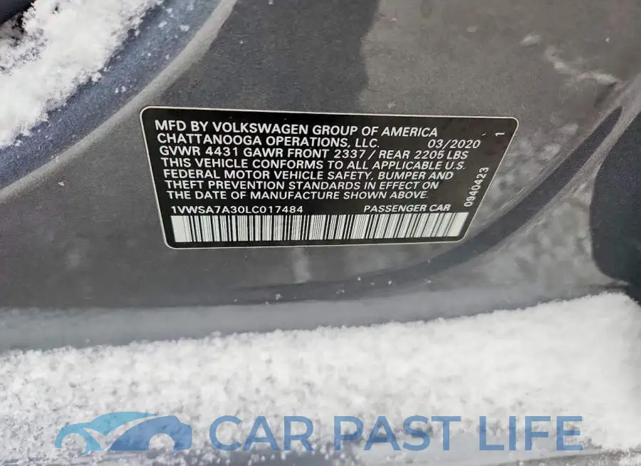 1VWSA7A30LC017484# 12