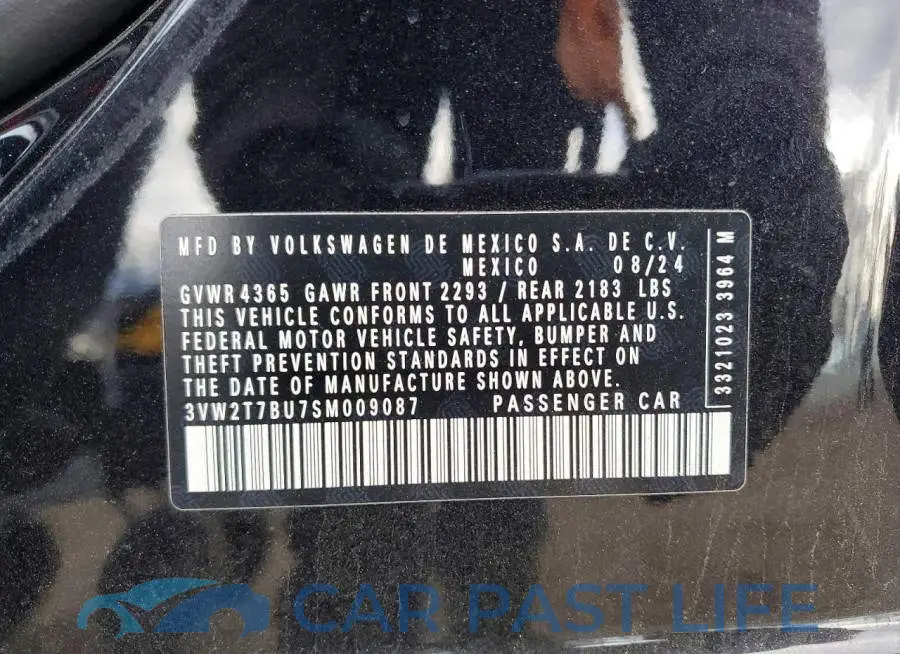3VW2T7BU7SM009087# 12