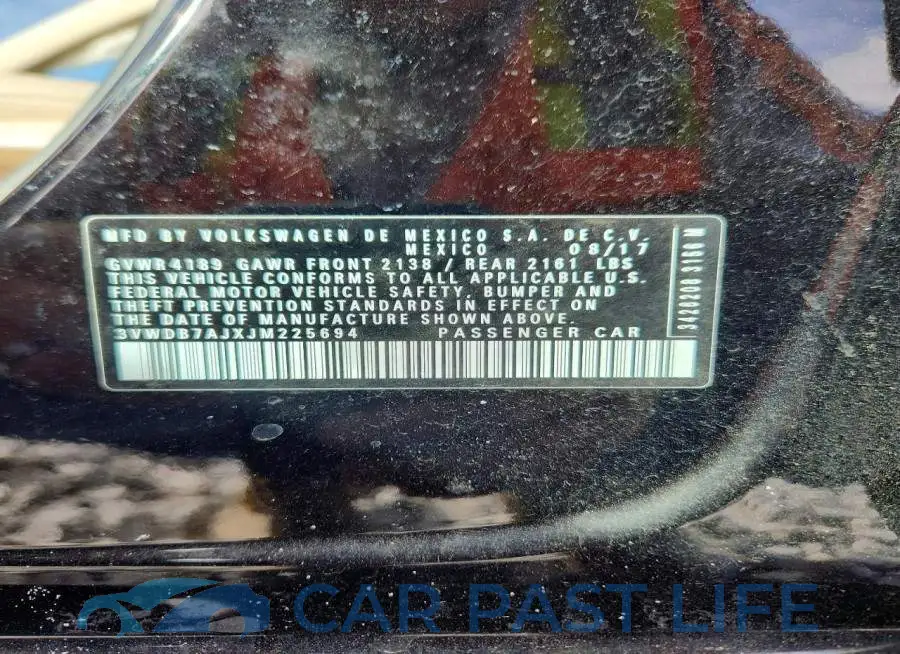 3VWDB7AJXJM225694# 13