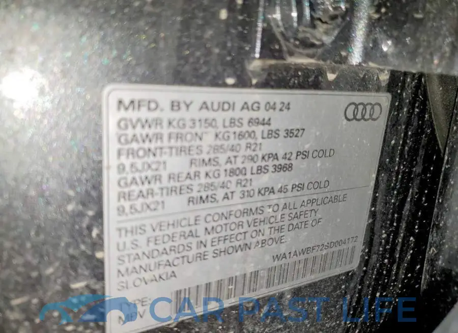 WA1AWBF72SD004172# 13