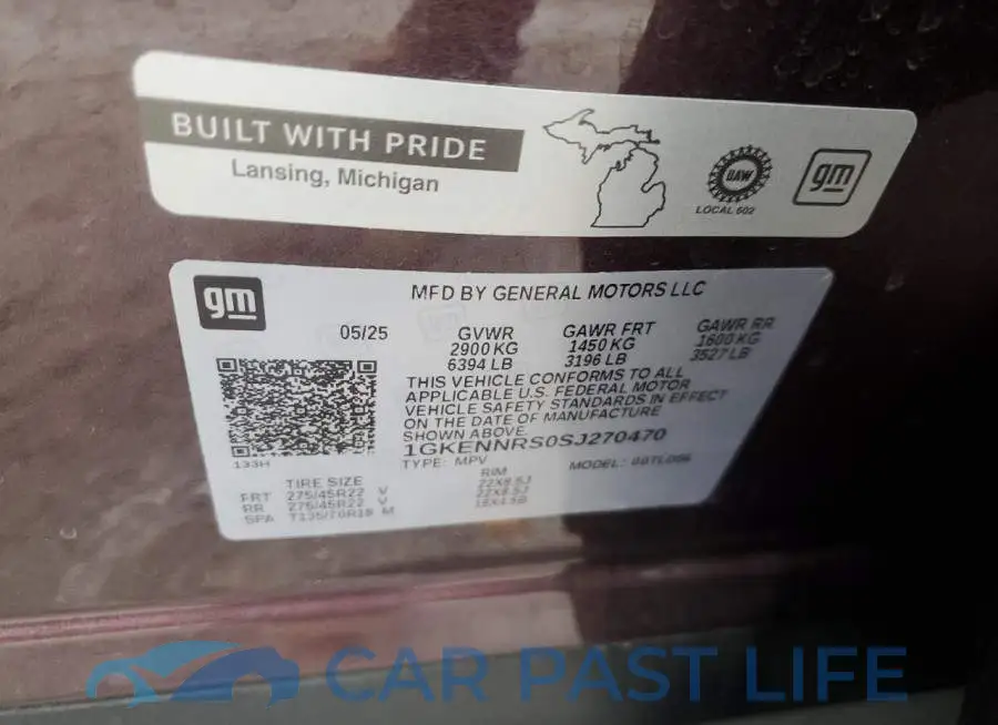 1GKENNRS0SJ270470# 13