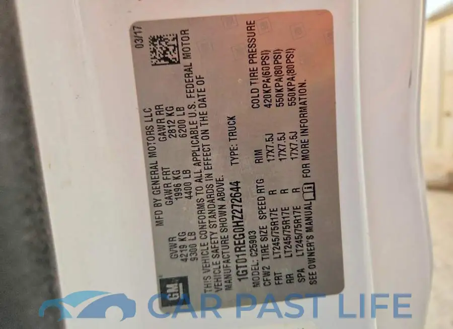 1GT01REG0HZ272644# 12