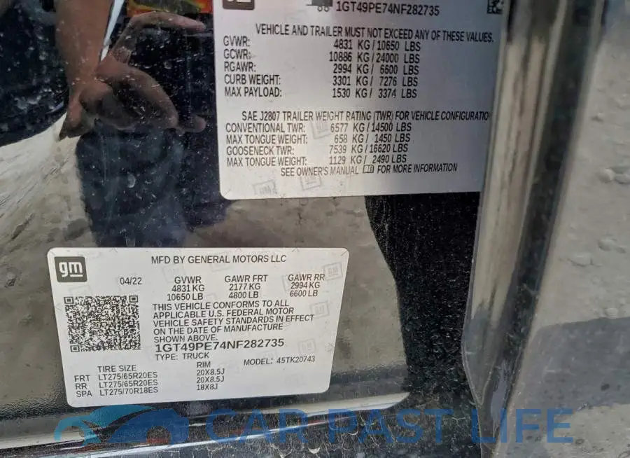 1GT49PE74NF282735# 12