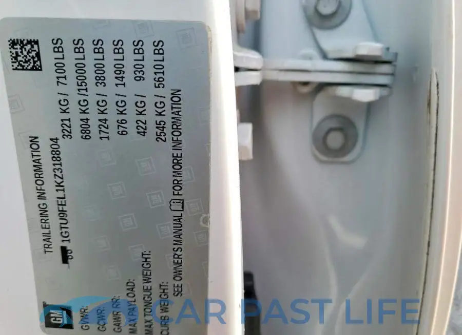 1GTU9FEL1KZ318804# 12