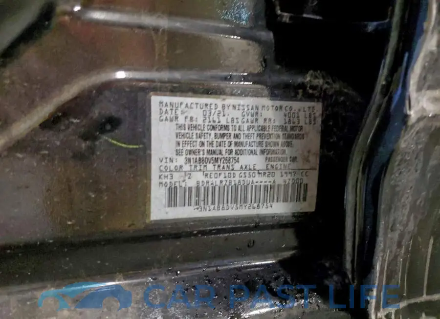 3N1AB8DV5MY268754# 12