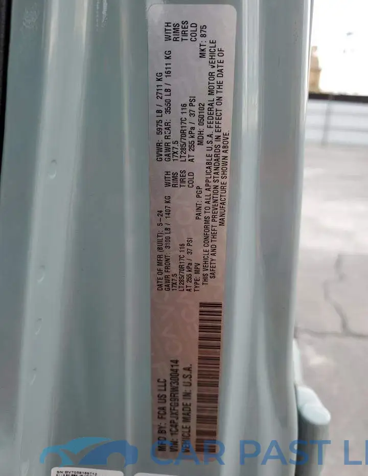 1C4PJXFG9RW300414# 13