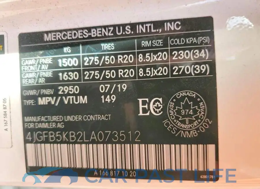 4JGFB5KB2LA073512# 12