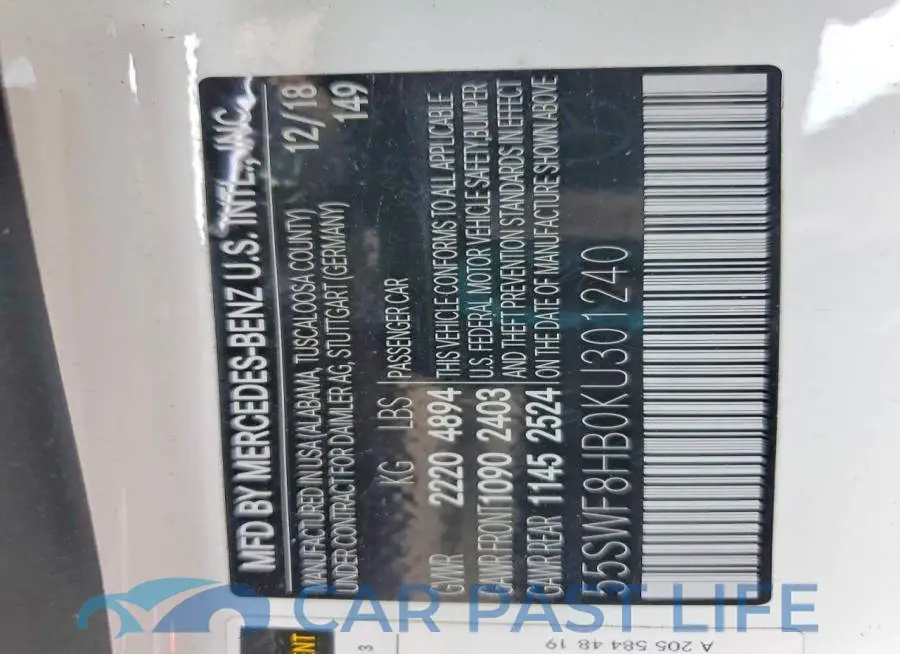 55SWF8HB0KU301240# 13