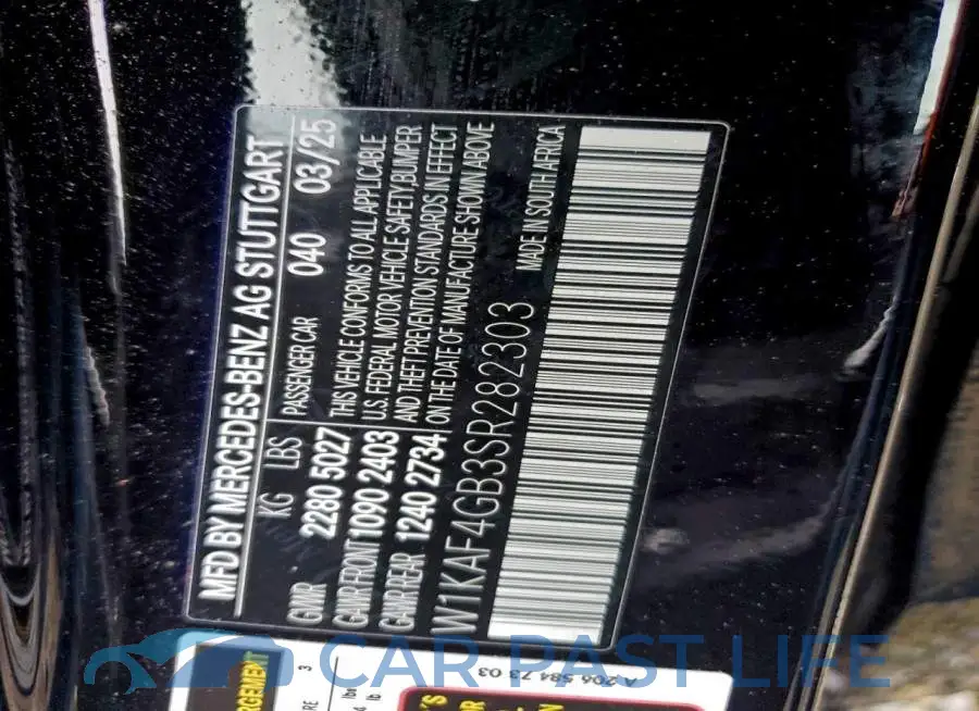 W1KAF4GB3SR282303# 12
