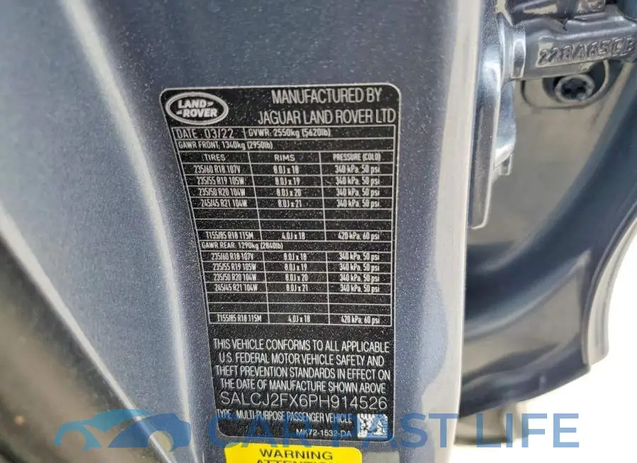 SALCJ2FX6PH914526# 12