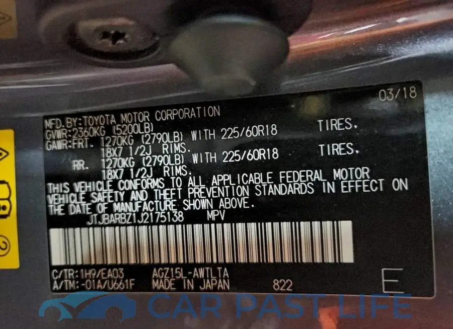 JTJBARBZ1J2175138# 14