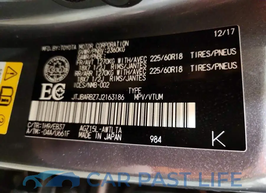 JTJBARBZ7J2163186# 13