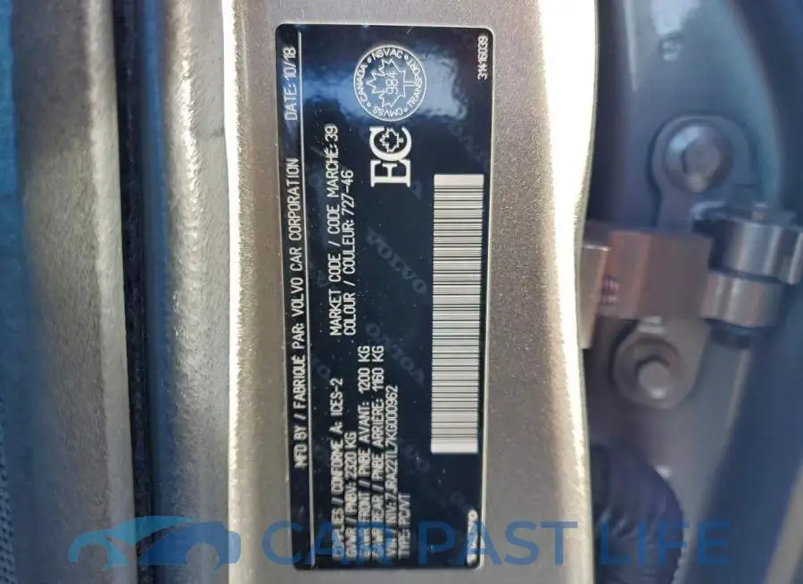 7JRA22TL7KG000962# 13