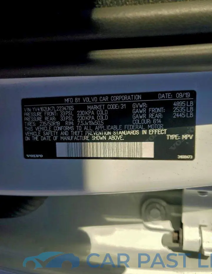 YV4162UK7L2234765# 14