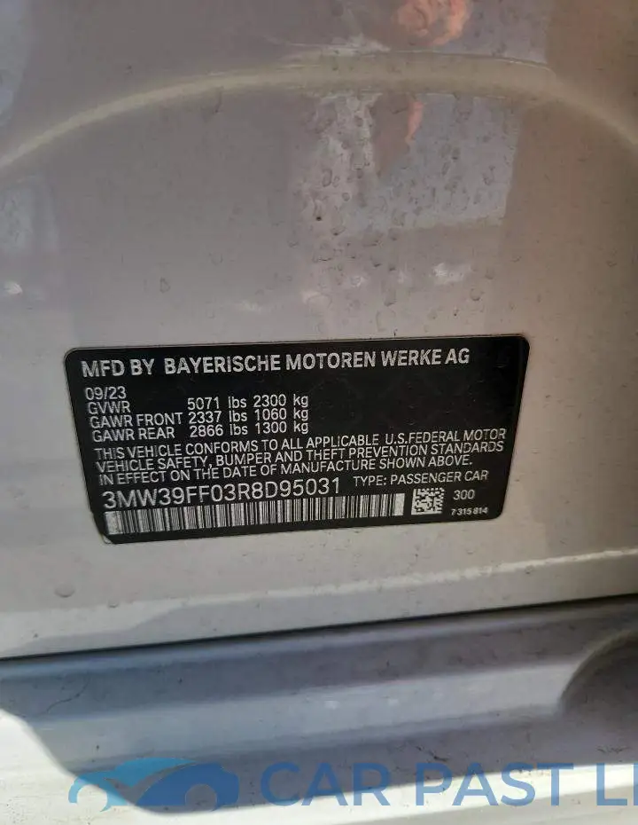 3MW39FF03R8D95031# 12