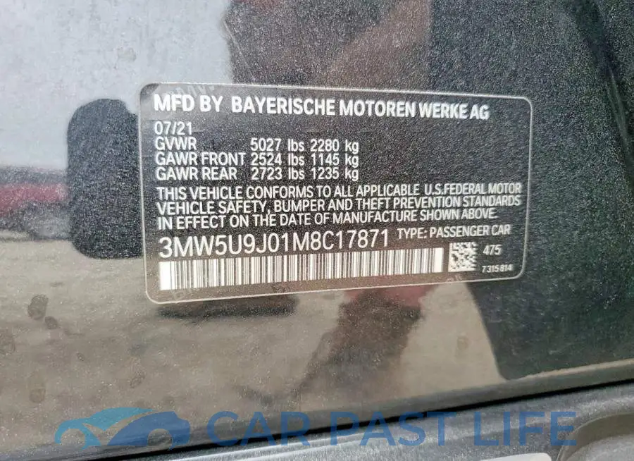 3MW5U9J01M8C17871# 12